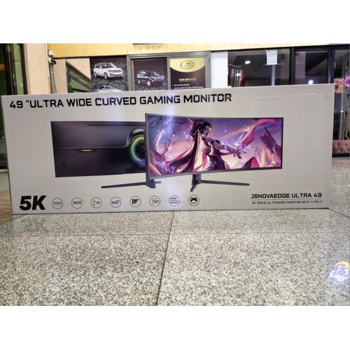 JSNOVO 49 Inch Curved Ultrawide Monitor Dual QHD Display