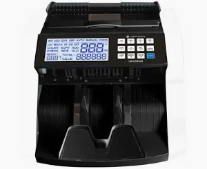 Light Wave LW-CCM-501 Cash Counting Machine – Multi-Currency Note Counter with Dual LCD Display