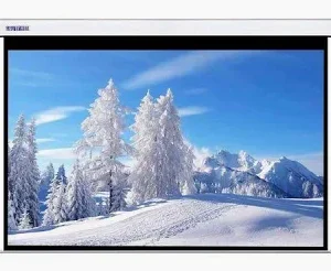 Light Wave MPS 240M Manual Projector Screen – 240 x 240cm (94”) with RF Remote Control