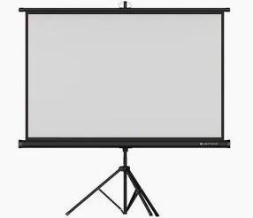 Light Wave TPS 240T Tripod Projector Screen – 240 x 240cm Portable Projection Screen