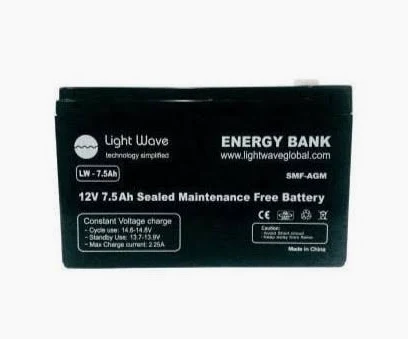 Lightwave 12V 9Ah UPS Battery – High Performance SMF Battery