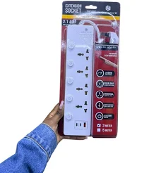 Lightwave 4-Way Extension Socket – 3 Metres Cable with Surge Protection