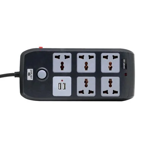 Lightwave 5-Way Extension Socket – 3 Metres with USB Fast Charging & Surge Protection