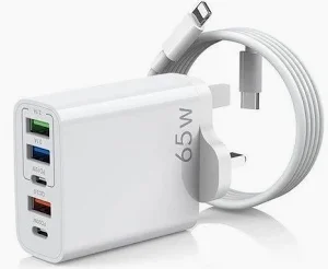 Lightwave 65W Travel Adapter – 3 USB Type-C Ports with PD 65W Power Output