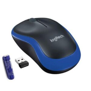Logitech M185 Wireless Mouse – Blue