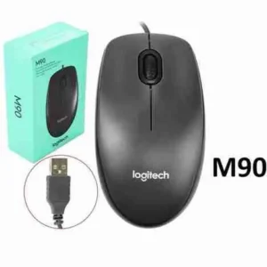 Logitech M90 USB Optical Mouse – Black